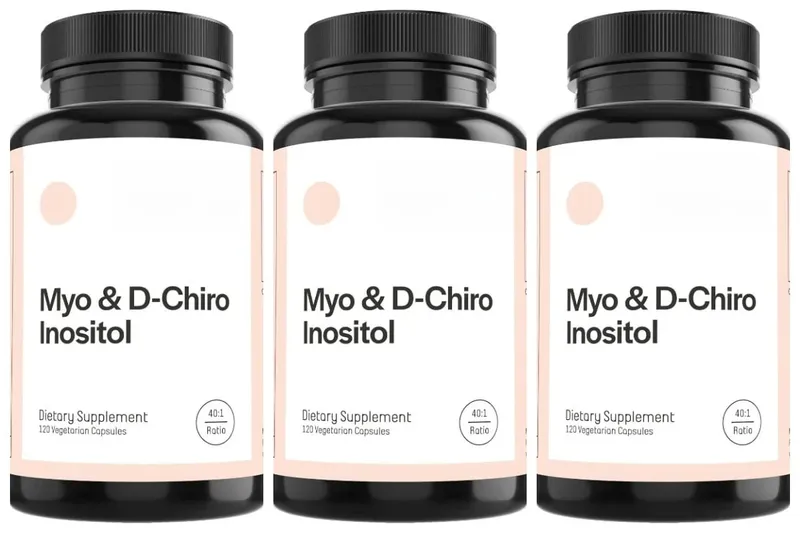 Kobiety Myo i D-Chiro Inozytol w kapsułkach Codzienne suplementy diety dla równowagi hormonalnej i wsparcia zdrowia jajników 120 sztuk