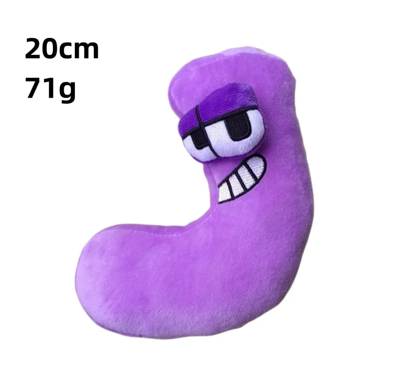 26 English Alphabet Lore 0-9 Number Plush Toy Anime Doll Kawaii Children's Enlightenment Montessori Plush Toy Doll Birthday Gift