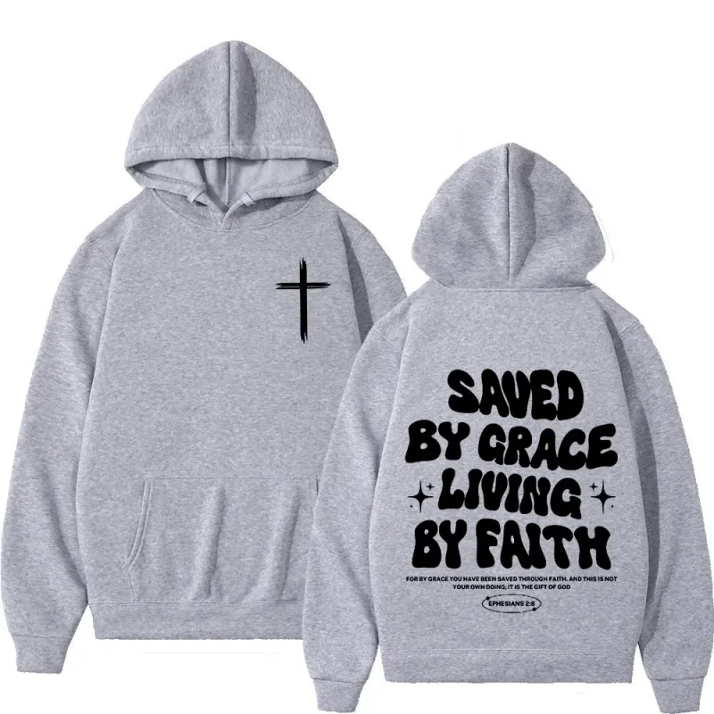 Christian Jesus Bible Verse Hoodies Men Women Clothing Fashion Harajuku Vintage Hooded Sweatshirts Casual Hip Hop Tracksuit Y2K