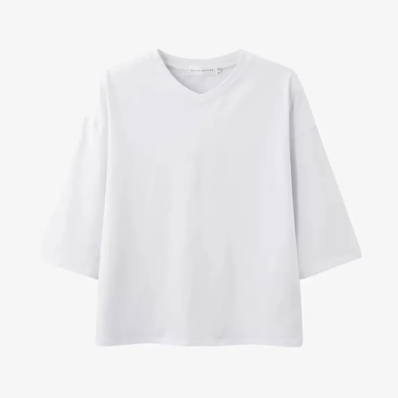 AS SS26 oversize loose T-shirt dress + V neck T-shirt + skirt set casual style woman clothes