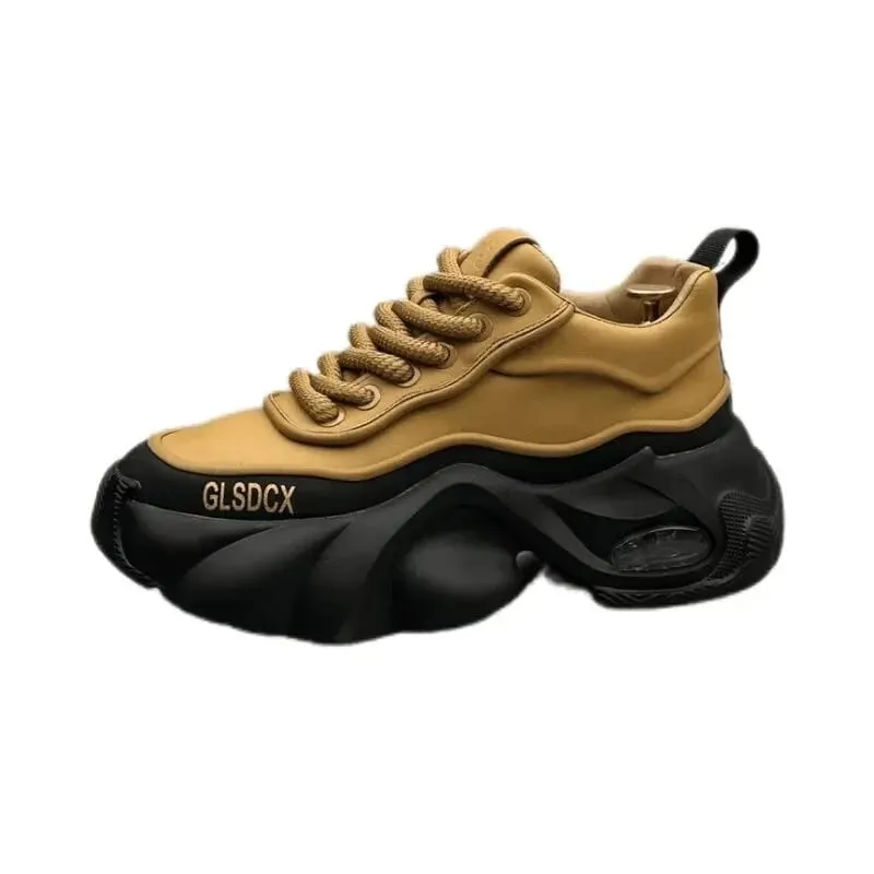 Designer Style Men Shoes Autumn Fashion Comfortable Men's Thick Platform Sneakers Casual Shoes Sports Trainers Tenis