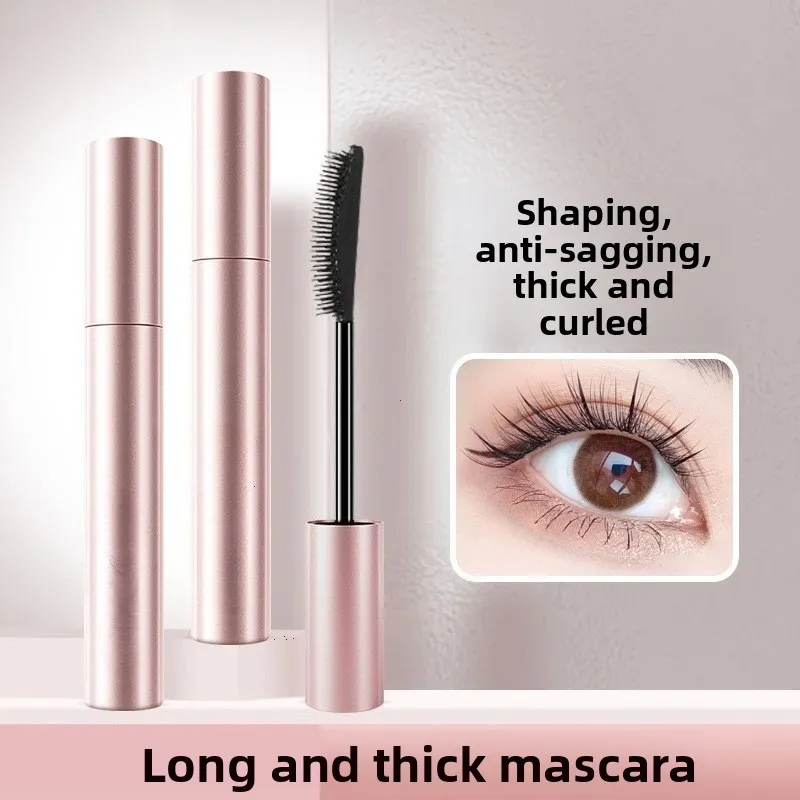 Silk Fiber Matte Mascara Makeup Ultra-Fine Brush Lengthens Eyelashes Waterproof Fast Dry Brown Black Curling Mascara Comestic — image 5