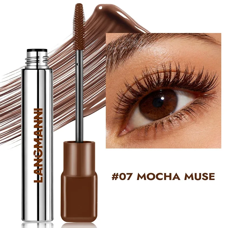 8 Colors Pink Mascara Thick Curling Waterproof Natural Eyelashes Long Lasting Blue White Green Black Eye Makeup Korean Cosmetics