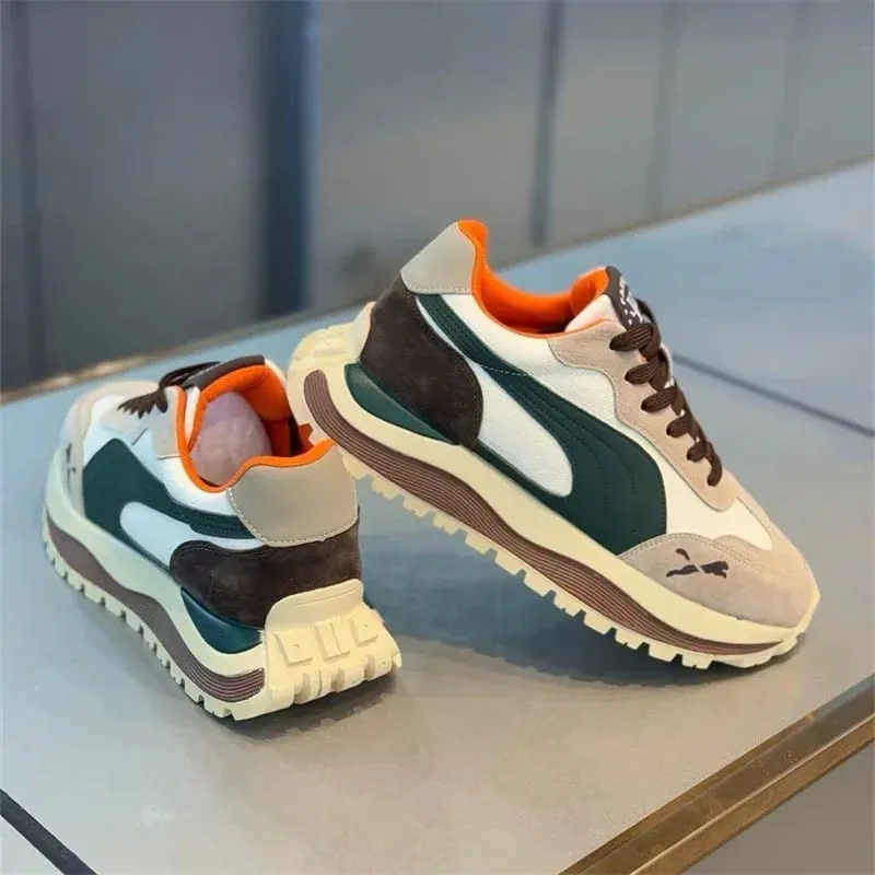 2025 Casual Shoes Men's Sports Sneakers Street Casual Platform Shoes Soft and Comfortable Non-slip Fashion Men's Shoes