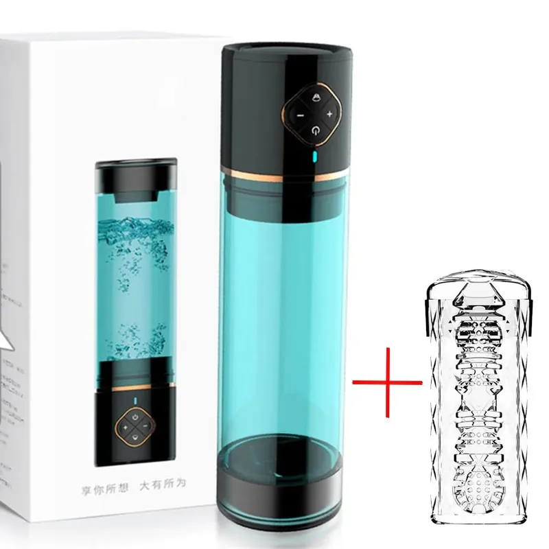 Automatic Water Penis Pump Sex Toy Male Electric Penis Training Enlargement Extender Stronger Bigger Erection Adult Sex Pleasure — image 9