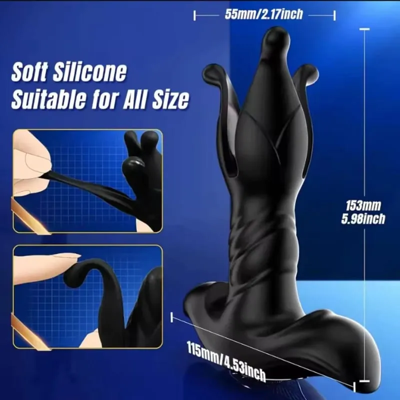 Male Sex Toys Prostate Massager Anal Vibrator for Men Anal Plug 9 Tension Shock Flapping Thrusting Vibrating Butt Plug for Gay