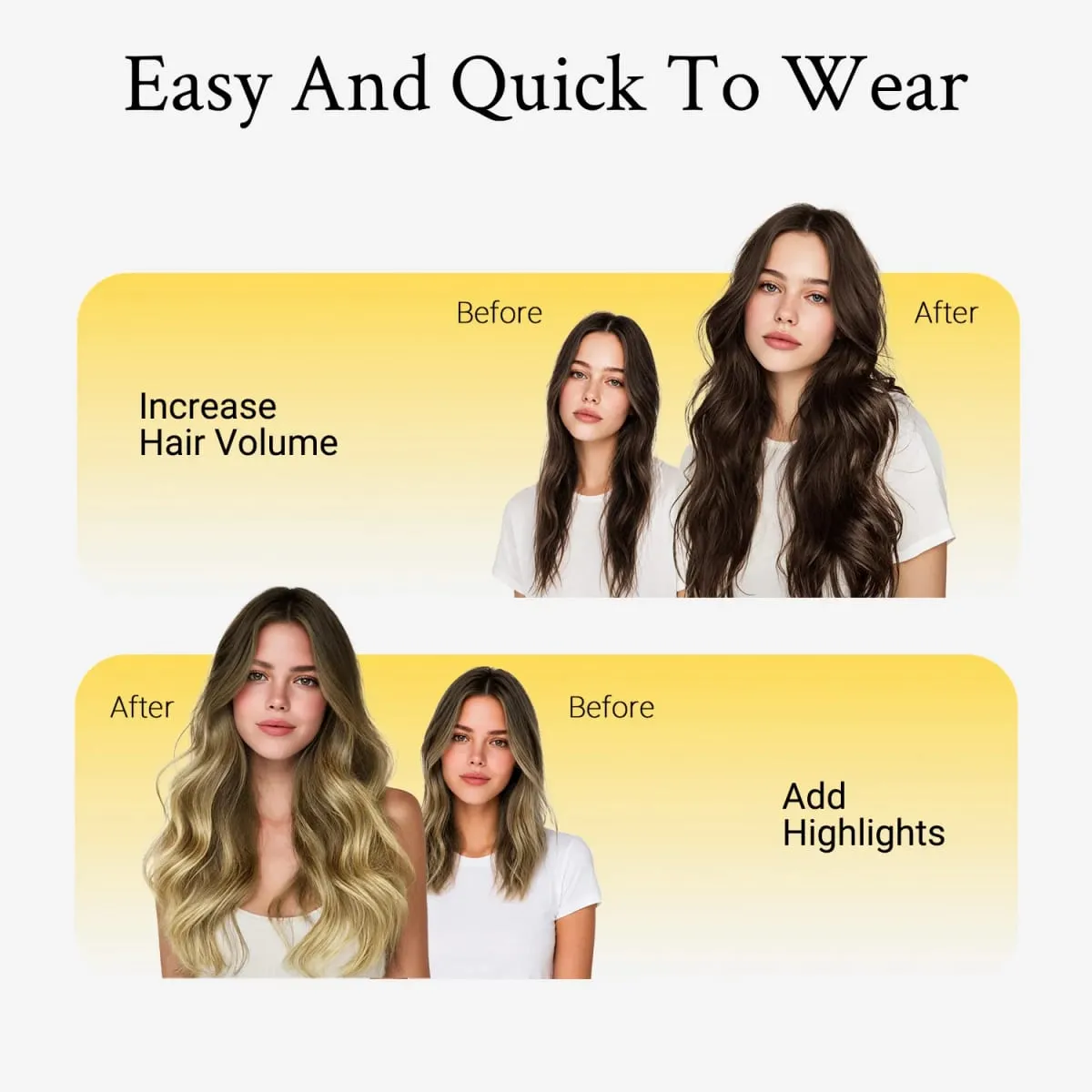 Sunmofavo Invisible Wire Halo Hair Extensions 100% Remy Human Hair Fish Line with 4 Anti-slip Secure Clips Golden Blonde Highlights Seamless Hairpiece for Women Daily Party Occasion Wear Instant Volume