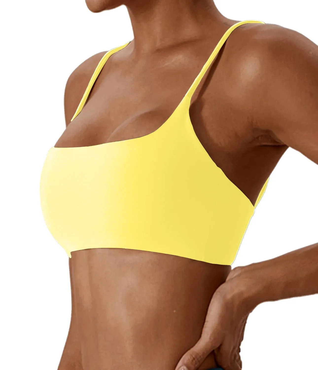 Super soft fabric back sports bra high-quality yoga clothes for women fitness running bra sexy knitted suspender