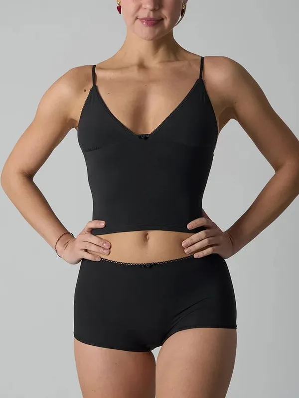 Solidny, cienki, bezszwowy komplet bielizny damski koronkowy wykończenia trójkątny kubek Camisole z bokserkami wysoka elastyczność wąskie komplety biustonoszy z kwiatowym wzorem