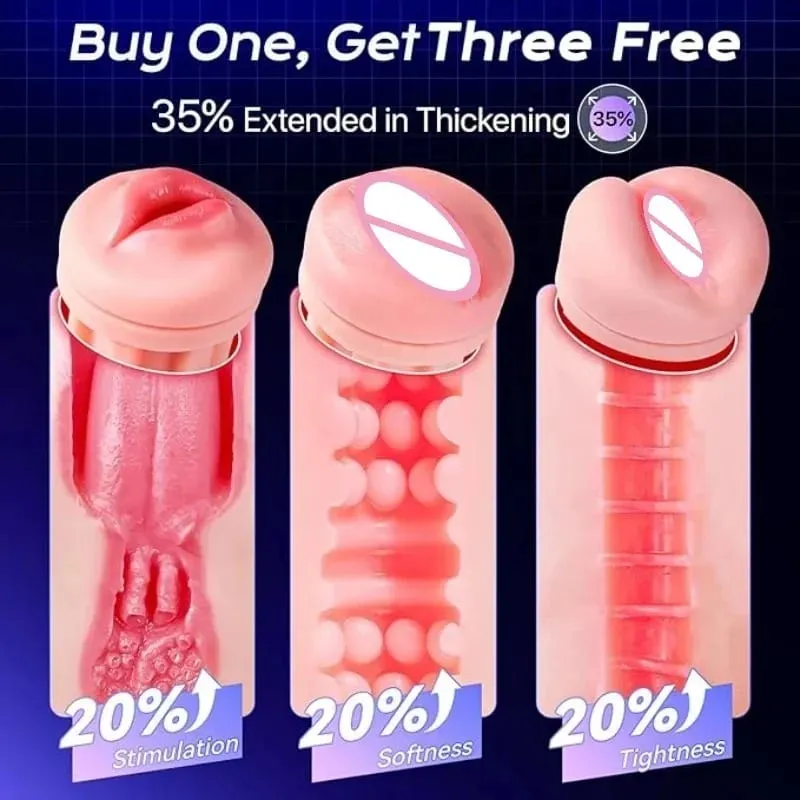 Male Masturbator Sex Toys for Men 3 Sleeves AI Sync Pocket Pussy Penis Pump with 9 Sucking 9 Vibrating APP Mens Sex Toys