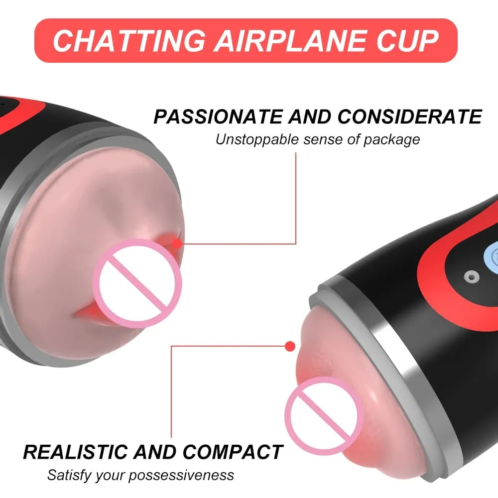 Male Masturbator Cup Vibrator 2 in 1 Realistic Pussy Mouth Double End Vagina Oral Pocket Cups Male Masturbation Sex Toy for Man