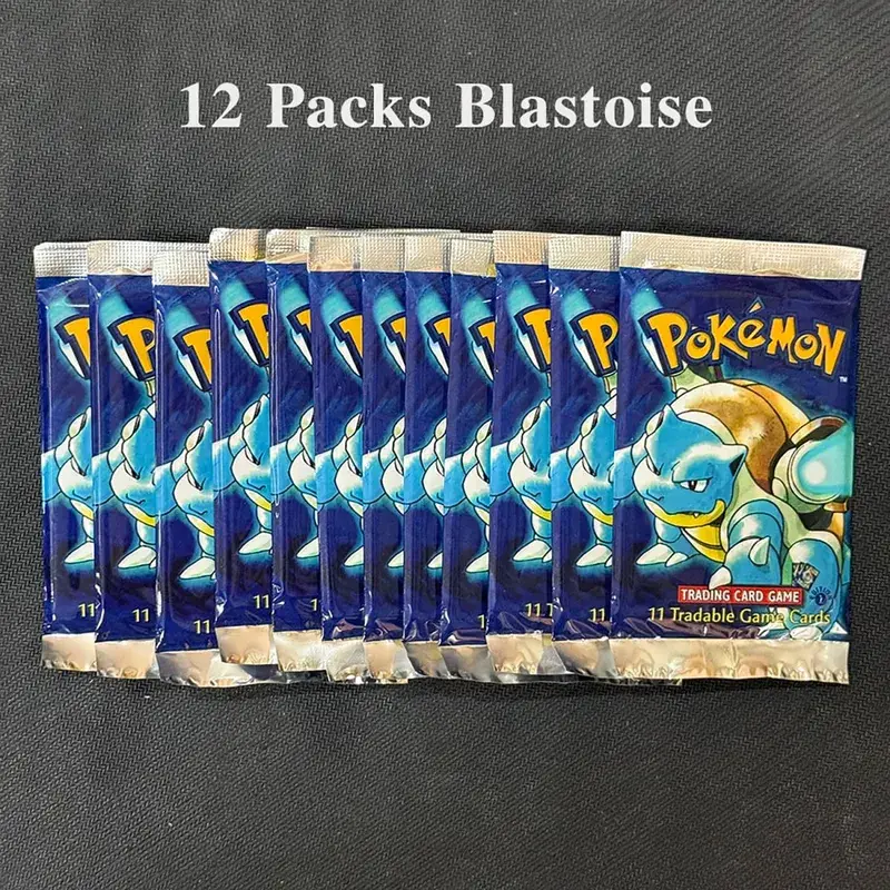 11Cards/Pack PTCG Booster Packs Proxy Card Jungle/Fossil/Base Set Charizard Blastoise Venusaur PKM Board Game collectible Cards