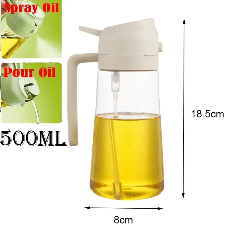 תרסיס שמני מטבח תרסיס שמן זית Cruet ספריי בית מטבח מטיגון אוויר תרסיס קמפינג מנגל בישול בקבוק שמן פלסטיק 200/300 מ"ל/500 מ"ל