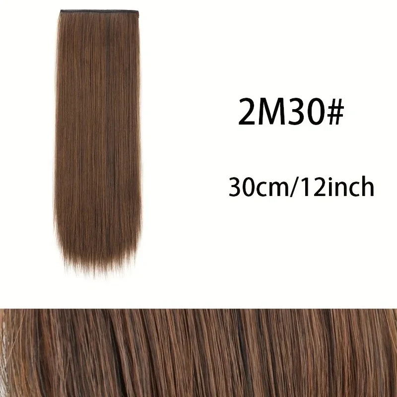 10cm/20cm/30cm Synthetic Short Straight Pad Invisible Hair Extension Lining of Hair Top Side Cover Hairpiece for Women