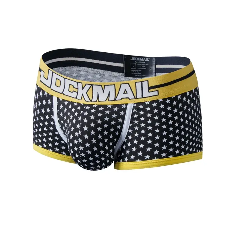 Male Panties Breathable Boxers Cotton Sexy Men Underwear U convex pouch Gay Underpants Printed 17 models boxershorts