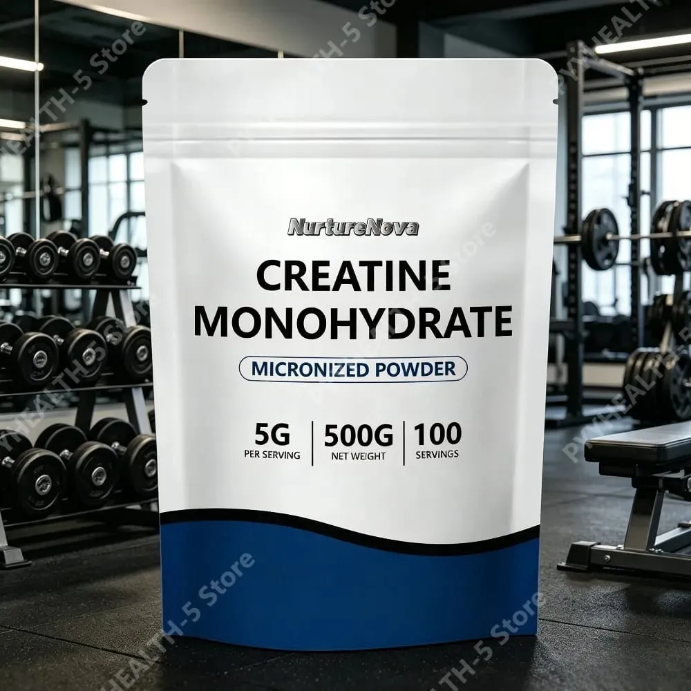 Creatine Monohydrate Powder Micronized 5g Per Serving 100 CT 500g Net Weight for Sports Nutrition Fitness Training Support