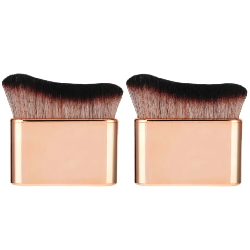 Body Self Tanning Brush Gold Soft Makeup Brushes Portable Self Tan Brush Neck Leg Foundation Sunscreen Cream Applicator Tools