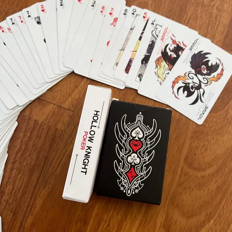 Hollow Knight Standard Poker Card Set Black and White Playing Card Game Card Group Portable Creative Party Game Toys Gift