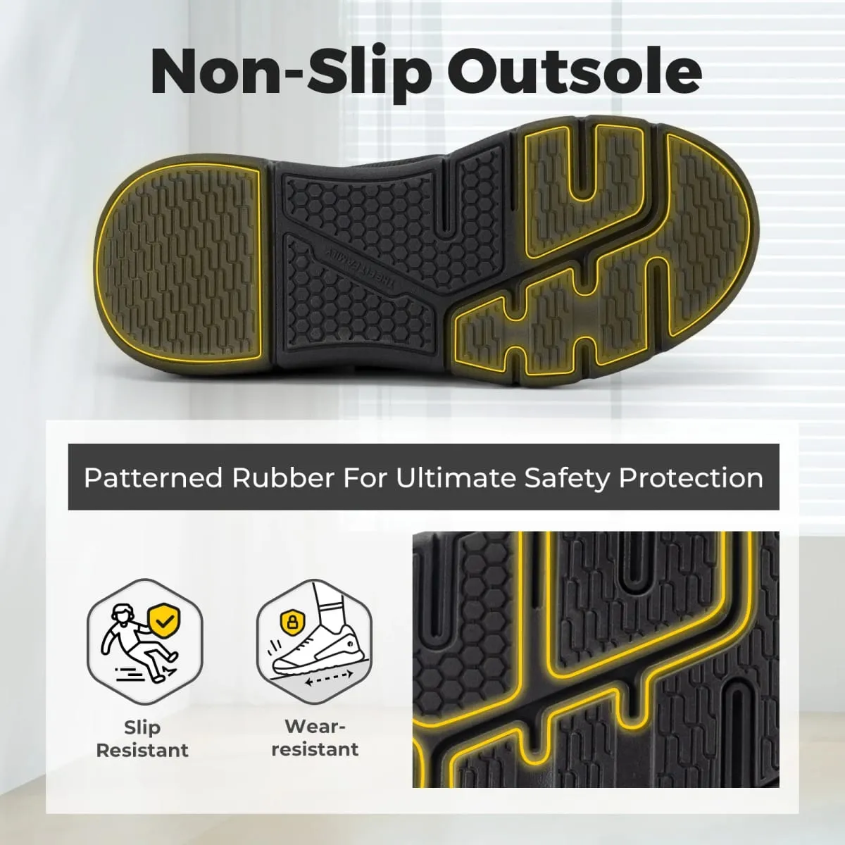 FitVille Diabetic Shoes for Men Extra Wide Hook and Loop Walking Shoes for Elderly for Swollen Feet Foot Pain Relief Neuropathy