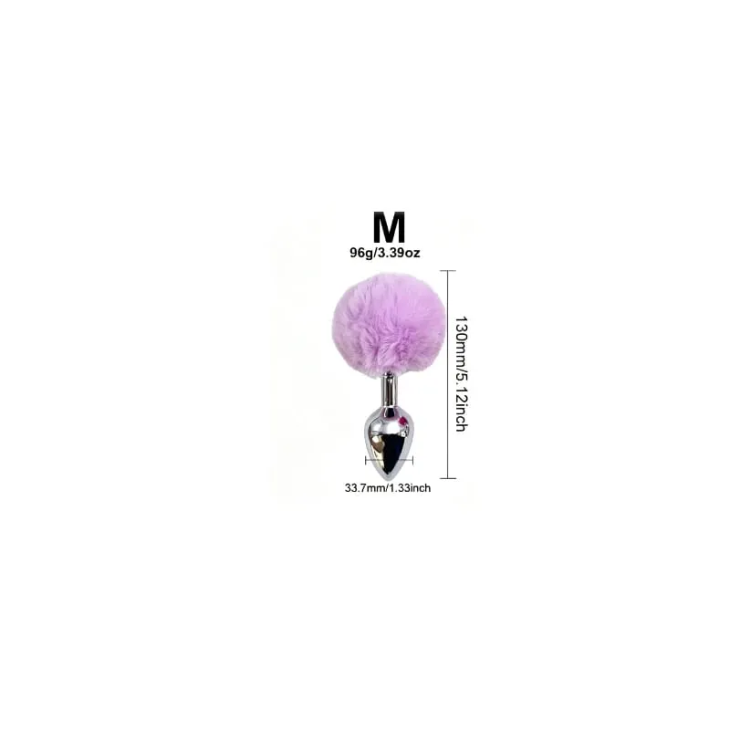 5 Colors 5 Sizes Stainless Steel Rabbit Tail Butt Anal Plug Sex Toy Adult Women Male Sexy Couple Toys Adults Fun Gay Dildo Gifts