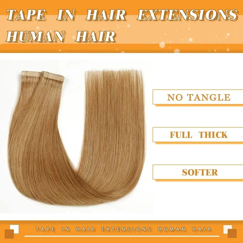 Jessie's Wig #27 Tape in Hair Extensions 100% Remy Human Hair