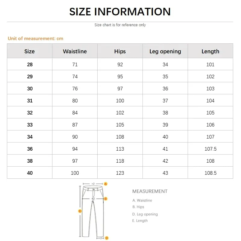 Men's Thin Business Jeans Classic Elasticity Straight Leg Denim Pants Fashion Comfortable Soft Trousers Male Casual Clothing