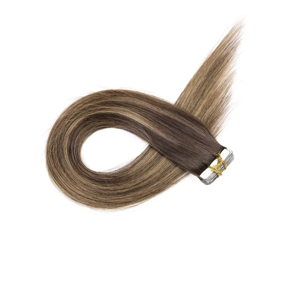 14-24" Invisible PU Extensions 50g Brazilian Remy Human Hair Tape in Hair Extensions Real Human Hair for Women Hair Extensions