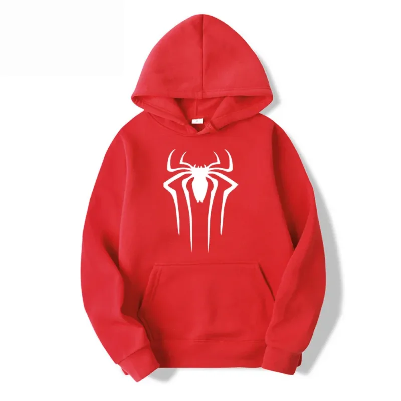Latest Fashion Men's and Women's Hoodies Casual Hoodies Unisex Trendy Printed Spider Pattern Hoodies