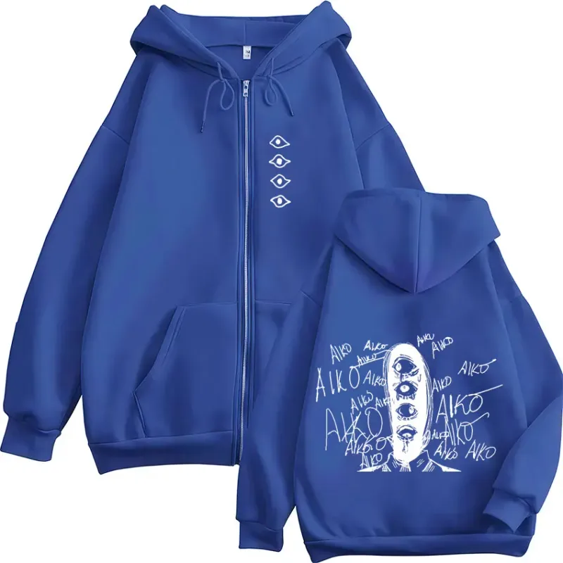 Oyasumi Goodnight Punpun Aiko Tanaka Manga Zipper Hoodies Men Women Clothing Fashion Oversized Zip Up Sweatshirts Jacket Coats