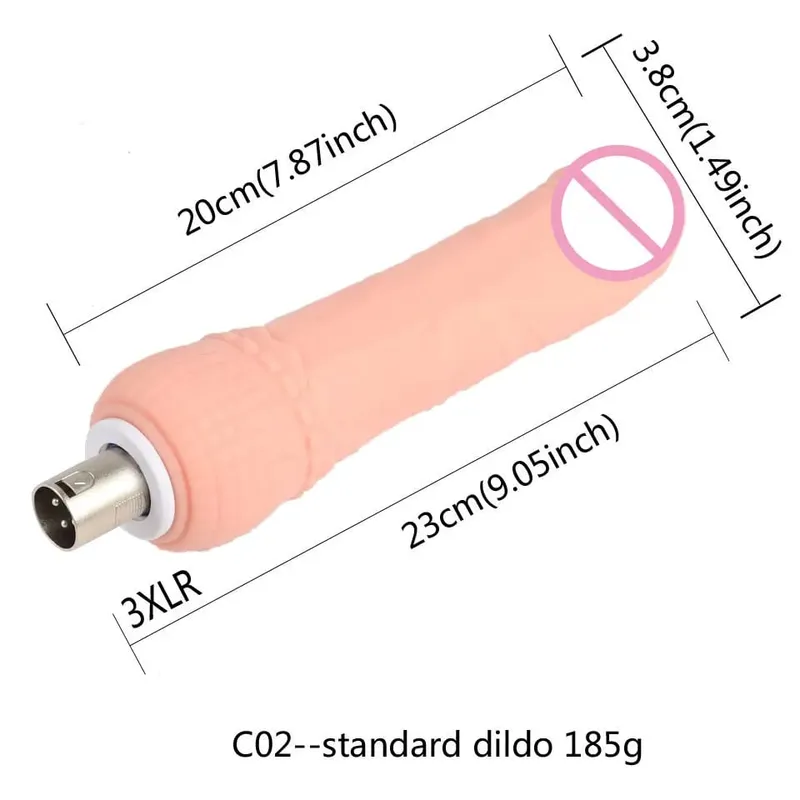 3XLR 3PRONG Attachment Dildo For Sex Machine Attachment Women and Men Sex Masturbation Love Machine Dildo Sex Toys