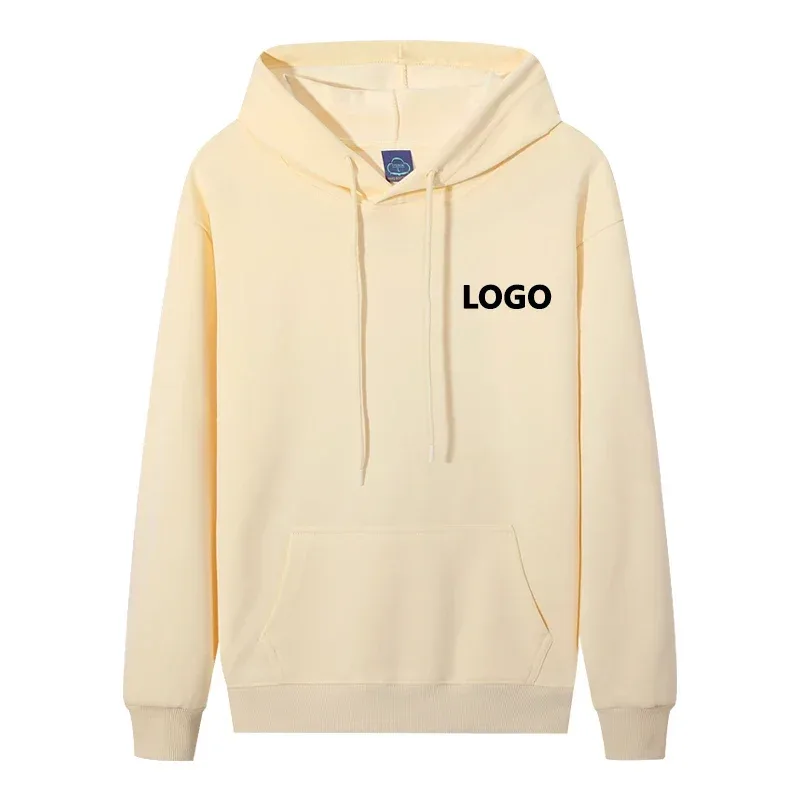 Customized 60% Cotton Hoodie Men Fashion Long Sleeve Sweatshirts Women Personality Printed Streetwear Hoody Pullovers Sudaderas