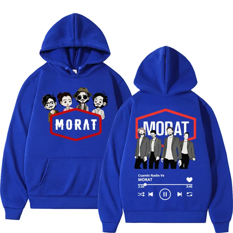 Band Morat Cuando Nadie Ve AlbumTour Sweatshirt Men Women Fashion Hip Hop Pop Music Hoodies Casual Fleece Long Sleeve Pullovers