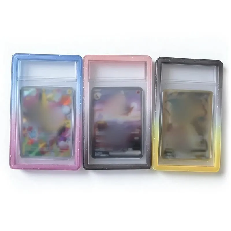 Gradient Silicone Bumper Case Guard Protector Display Sleeves Skin TPU for 35PT Graded Card Slab Sports Game Storage Holder