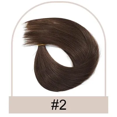 Straight 6D Hair Extensions Human Hair High Quality Real Virgin Human Hair Invisible Human Hair Extension Second Generation 6D