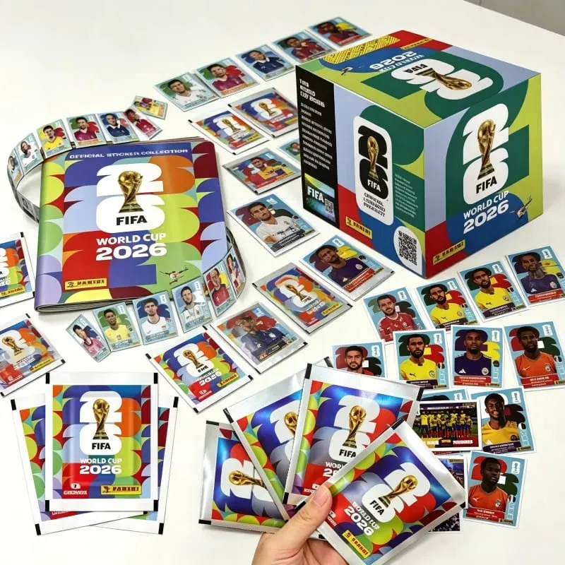 2026 FIFA World Cup Panini Trading Sticker Pack Soccer Football Cards Collection Sports Memorabilia Gift For Boys Kids