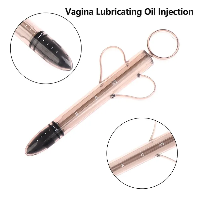 1 pçs 20ml lubrificação brinquedos sexuais limpos para casais ânus lubrificante enemator vagina óleo lubrificante seringa de injeção ferramentas brinquedos sexuais