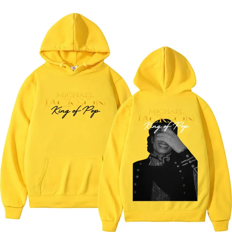 Michael Jackson King of Pop Hip Hop Style Hoodies Men Women Harajuku Streetwear Vintage Sweatshirt High Quality Fleece Pullovers