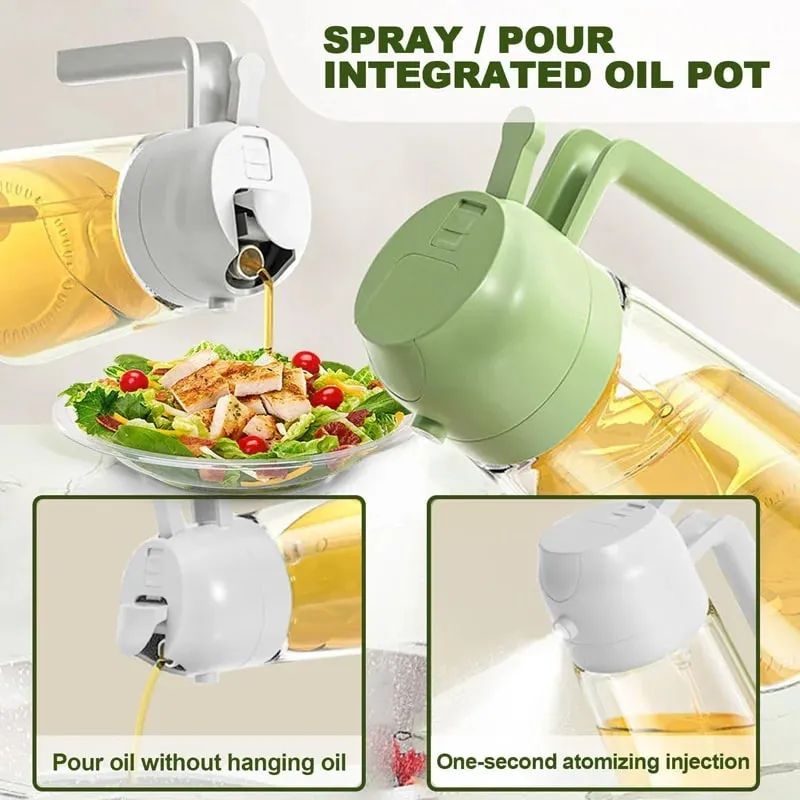 תרסיס שמני מטבח תרסיס שמן זית Cruet ספריי בית מטבח מטיגון אוויר תרסיס קמפינג מנגל בישול בקבוק שמן פלסטיק 200/300 מ"ל/500 מ"ל