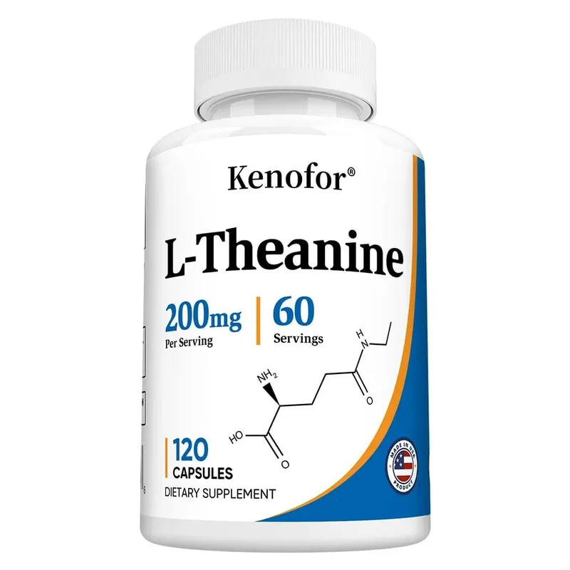 L-Theanine 200 Mg Extra Strength Theanine Supplement – ​​Focus and Relaxation Support Improved Sleep Non-GMO and Gluten-Free