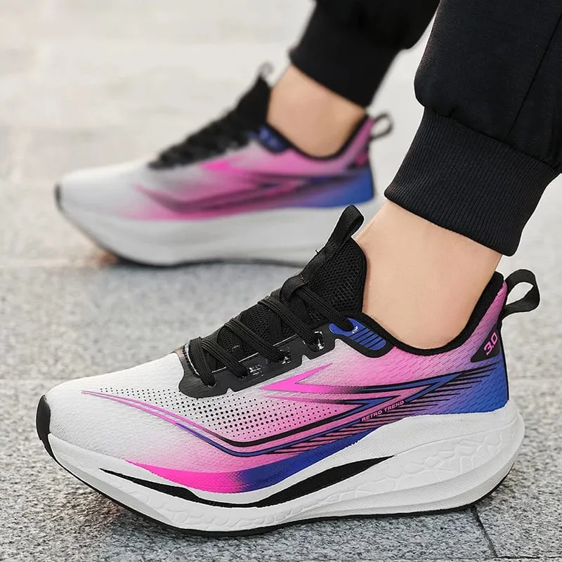 Running Shoes Men Carbon Board Speciality Marathon Men's Sports Breathabe Sneakers Comfortable Athletic Nonskid Shoes For Women