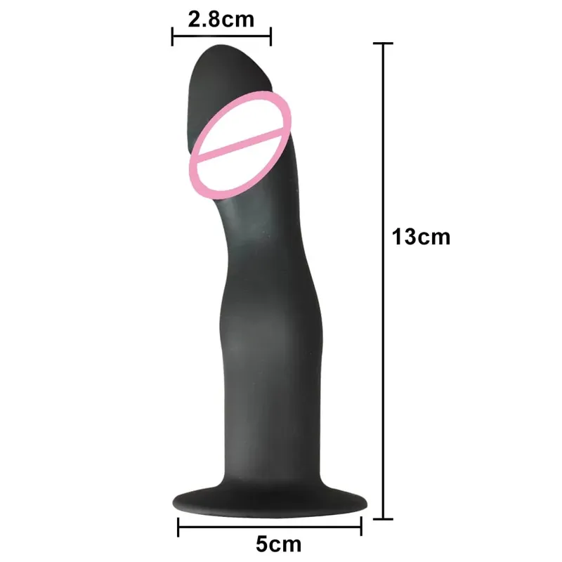 Flexible Liquid Silicone Dildo For Begginner Anal plug Prosate Massager G Spot Personal Massage Tool Suction Cup Female Sex Toy