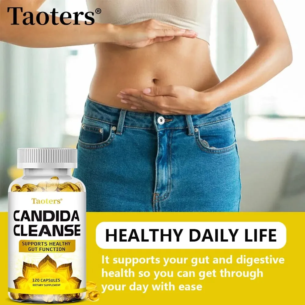 Candida Cleanse - Oczyszczanie wątroby Detoksykacja Wspomaga zdrowie jelit Oczyszczanie jelit Zwiększanie energii okrężnicy 120 kapsułek