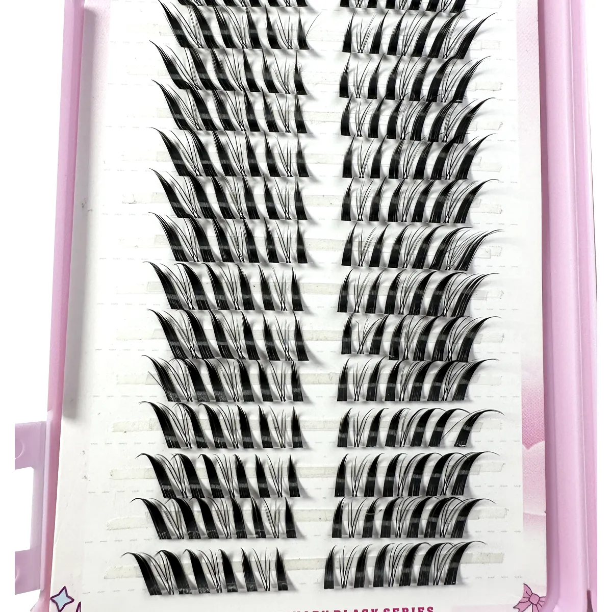 32 rangées de cils Manga œil de renard cils yeux de chat cils individuels aspect naturel bricolage Extension de cils Volume grappes de cils