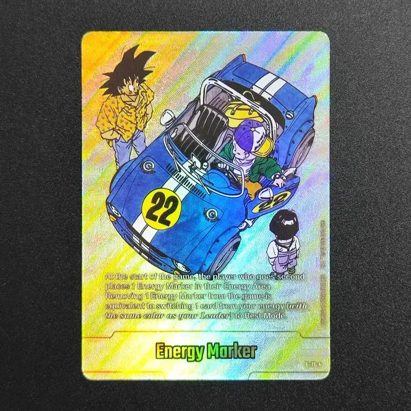 Self Made English Dragon Ball Super Fusion World Energy Markers Gold DBSFW_EM Son Goku Game Collection Flash Card Toy