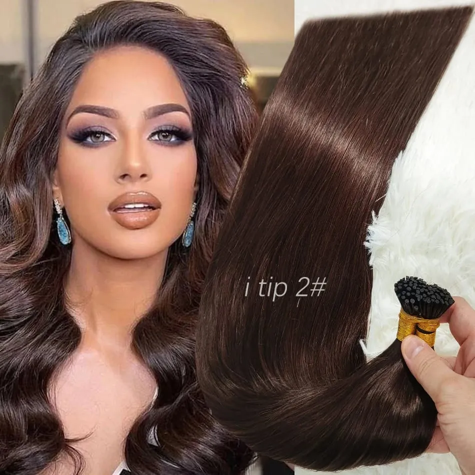 I Tip Human Hair Extensions 50g Straight Fusion Hair 30Inch Keratin Capsule Original Real Natural Hair Blonde Color