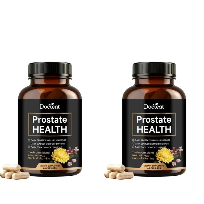 Prostate Health Capsules for Men Saw Palmetto Pumpkin Seed & Lycopene with Zinc for Urinary Flow & Bladder Comfort 60 Count