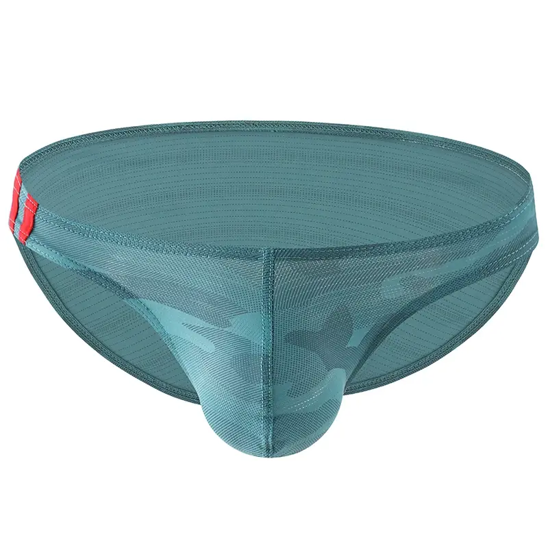 Men's Underwear Breathable Panties Fashion Printed Underpants Low Waist Lingerie Briefs