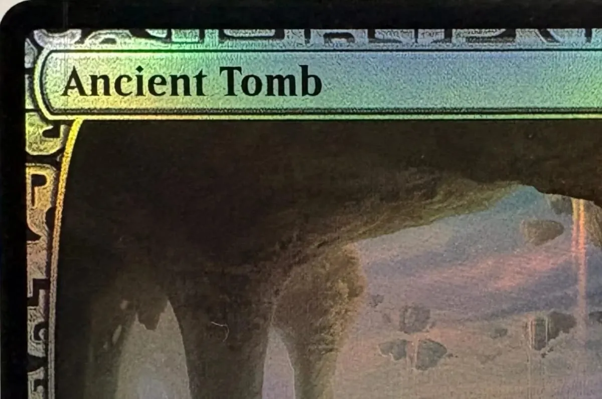 LK8 Ancient Tomb Phyrexian Tower City of Traitors Mana Confluence Urza's Saga High-Quality TCG Proxy Cards (Black-Core)