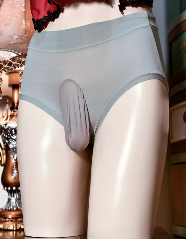 Men Sheer Shiny G 스트링 시시 U 볼록한 주머니 끈 팬티 통기성 속옷 시스 브리프 유니섹스 고탄성 플러스 섹시한