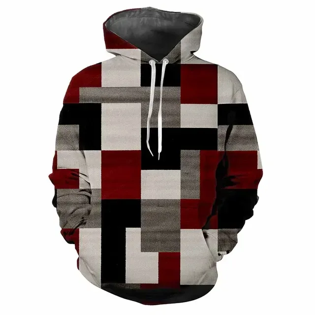 Fashion 3D Men's Colors Scottish Men's Hoodie Casual Printed Digital Hip Hop Personalized Hoodie Long Sleeve Tops